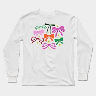 Girly Ribbons & Bows Long Sleeve T-Shirt